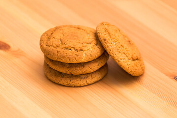 Oatmeal cookies, great design for any purposes. Healthy lifestyle.