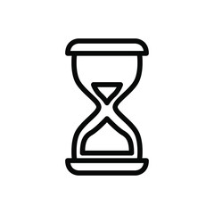 Hourglass timer vector icon symbol design