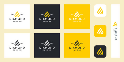 combination of the letters N / S monogram logo with abstract diamond shapes. Hipster elements of typographic design. icons for business, elegance, and simple luxury. Premium Vectors.