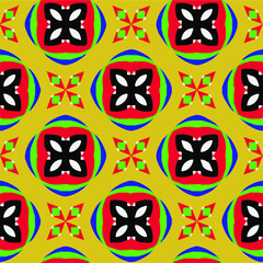 Fototapeta na wymiar Seamless pattern with multicolored shapes.