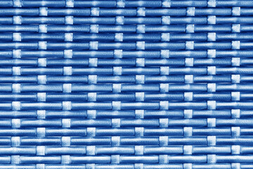 modern pattern of blue artificial rattan texture background
