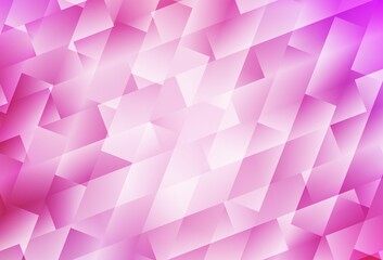 Fototapeta premium Light Pink vector background in polygonal style.