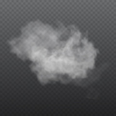 Fog or smoke isolated transparent special effect.