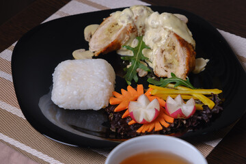 rice with chicken and vegetables