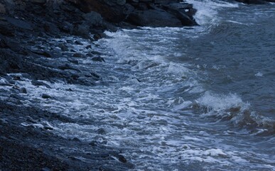 water flowing into the water