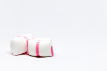 two little polka dots on white background