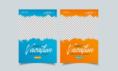 travel flyer design template, tour flyer, tourism color a4 print ready flyer