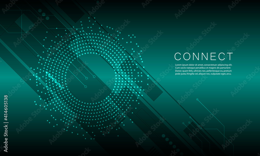 Aufkleber Circle design for cover design. Vector design template. Abstract circle geometric shape. Graphic element vector. Line style vector. Artistic backdrop