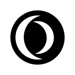 crescent symbol logo for web