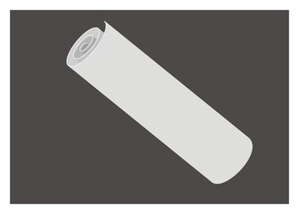 Paper roll. Simple flat illustration.