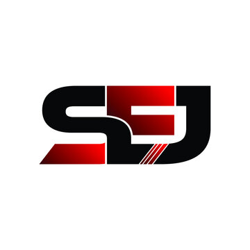 SEJ letter monogram logo design vector