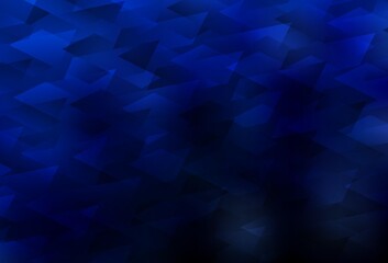 Dark BLUE vector template with rhombus.