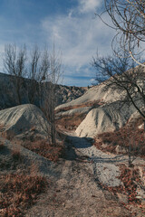 trail in love valley, cappadocia