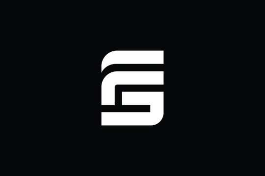 FG logo letter design on luxury background. GF logo monogram initials letter concept. FG icon logo design. GF elegant and Professional letter icon design on black background. G F FG GF