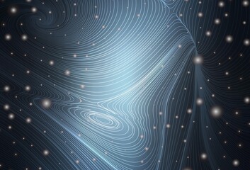 Dark BLUE vector layout with spheres, lines.