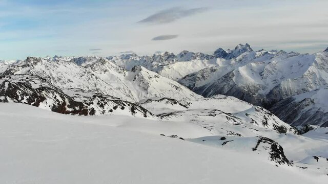 Caucasus, Elbrus region. Mount Elbrus slopes. 