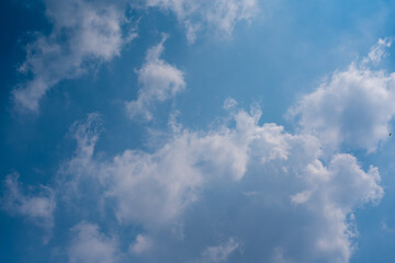 blue sky with clouds