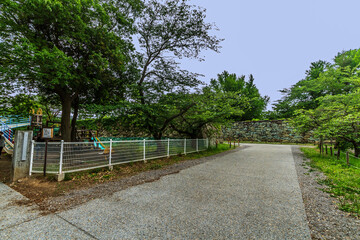 上田城の二の丸北虎口の風景