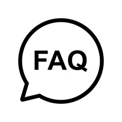 frequently asked questions icon vector