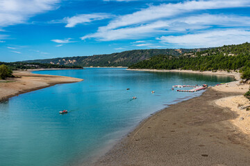 Fototapeta na wymiar Lake Sainte-Croix, Verdon Gorge, Provence in France