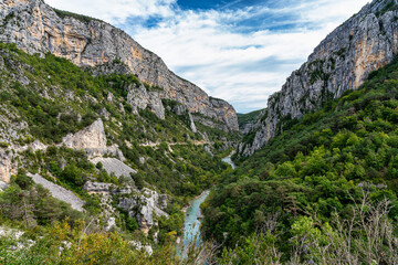 Verdon Gorge, Gorges du Verdon in French Alps, Provence, France