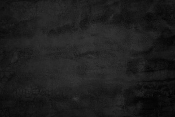 Close up retro plain dark black cement & concrete wall background texture for show or advertise or promote product and content on display and web design element concept decor.