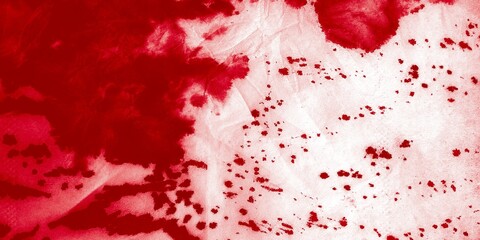 Shibori Pattern. Hand Paint Watercolor. Burgundy © Olga