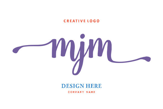 MJM lettering logo is simple, easy to understand and authoritative