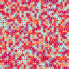 Fototapeta premium Abstract Geometric Pattern generative computational art illustration