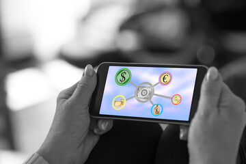 Security concept on a smartphone