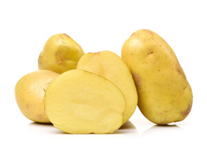 Naklejka na ściany i meble potatoes isolated on white background