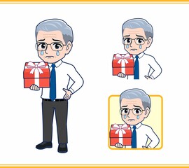 年配の男性サラリーマン