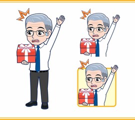 年配の男性サラリーマン