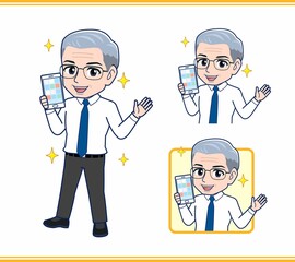 年配のサラリーマンの男性