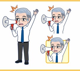 年配の男性サラリーマン