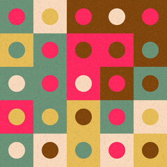 Abstract Geometric Pattern generative computational art illustration