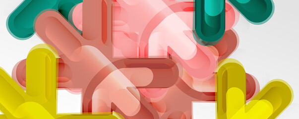 Abstract glossy crosses background for business or technology presentations, internet posters or web brochure covers