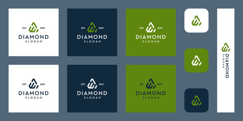 combination of the letters E monogram logo with abstract diamond shapes. Hipster elements of typographic design. icons for business, elegance, and simple luxury. Premium Vectors.