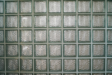 Pattern of glass block wall. It can be used as background for graphic work, texture and pattern.
