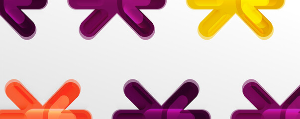 Abstract glossy crosses background for business or technology presentations, internet posters or web brochure covers