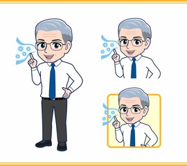 年配の男性サラリーマン