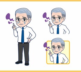 年配の男性サラリーマン