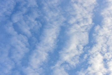 Blue sky and white clouds for background