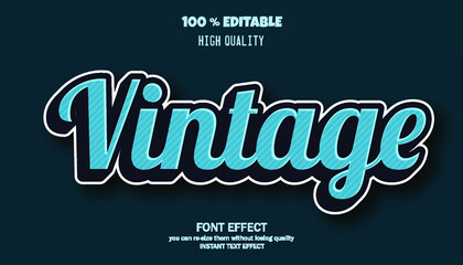 Modern font effect for banner and sticker