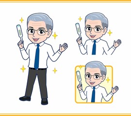 サラリーマンの年配の男性