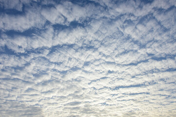 Blue sky and white clouds for background