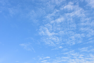 Blue sky and white clouds for background