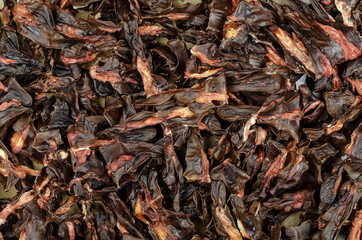 Helpful treats for pets. Dried beef kidneys