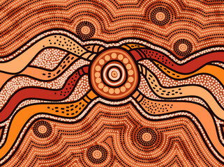 Connection background - Aboriginal artwork