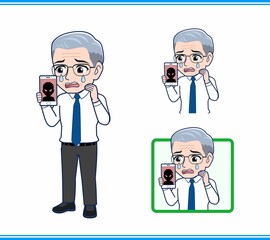 サラリーマンの年配の男性